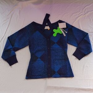 PH5 Blue and Black Knit Cardigan